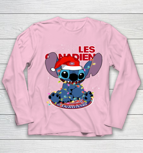 Montreal Canadiens NHL Hockey noel stitch Christmas Youth Long Sleeve 6