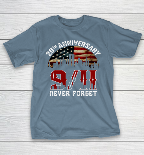 Never Forget 9 11 20th Anniversary Patriot Day 2021 T-Shirt 6