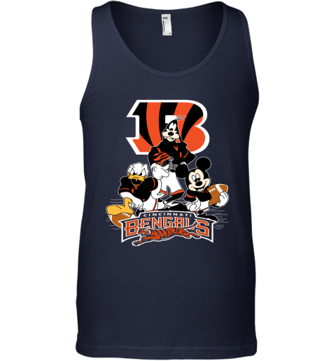 NFL Cincinnati Bengals Mickey Mouse Donald Duck Goofy Football Shirt Youth  T-Shirt