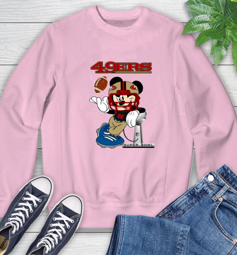NFL San Francisco 49ers Mickey Mouse Disney Super Bowl Football T Shirt Sweatshirt 9