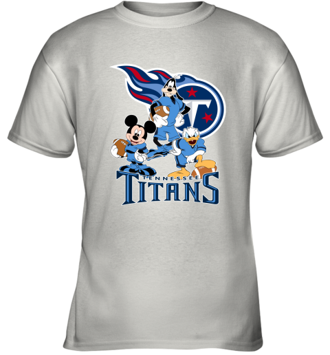 Mickey Donald Goofy The Three Tennessee Titans Football Shirts Youth T-Shirt