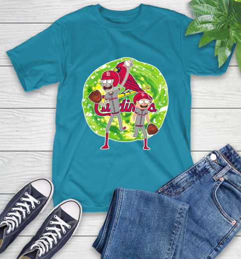 MLB St.Louis Cardinals Rick And Morty Baseball Sports T-Shirt 8