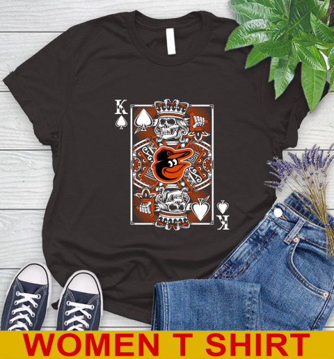 Baltimore Orioles MLB Baseball The King Of Spades Death Cards Shirt Women's T-Shirt 9