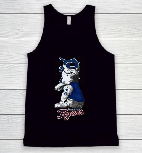 MLB Baseball My Cat Loves Detroit Tigers Tank Top