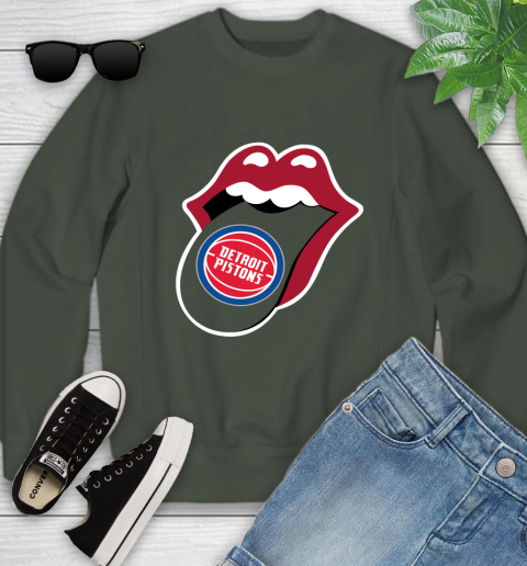 Detroit Pistons NBA Basketball Lips I Root For My Team Adoring Fan 124