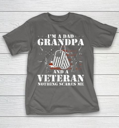 Grandpa Funny Gift Apparel  I'm A Dad Grandpa Veteran Father's Day S T-Shirt 18