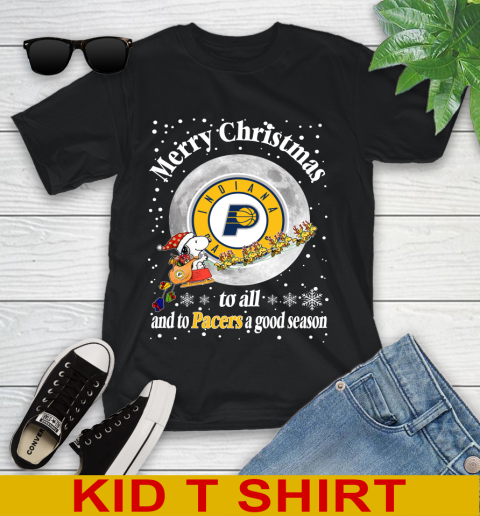 Indiana Pacers Merry Christmas To All And To Pacers A Good Season NBA Basketball Sports Youth T-Shirt