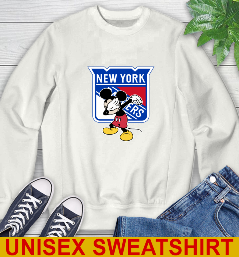 New York Rangers NHL Hockey Dabbing Mickey Disney Sports Sweatshirt