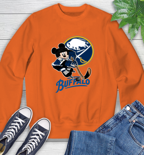 NHL Buffalo Sabres Mickey Mouse Disney Hockey T Shirt Sweatshirt 4