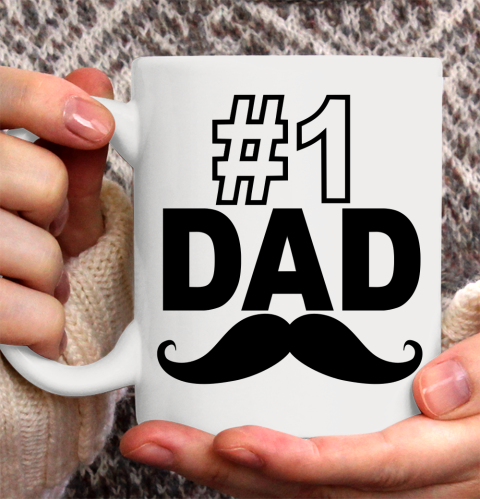 #1 Dad Funny Father's Day Ceramic Mug 11oz
