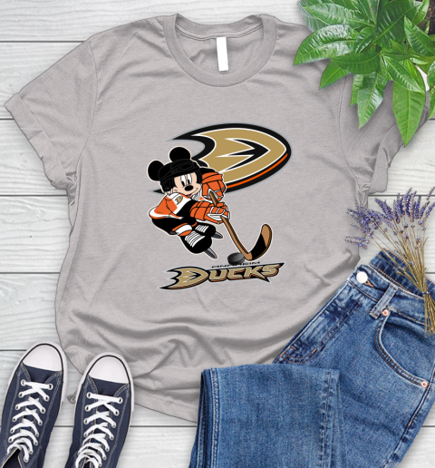 NHL Anaheim Ducks Mickey Mouse Disney Hockey T Shirt Women's T-Shirt 10