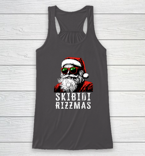 Skibidi Rizzmas Christmas Rizz Santa Claus Charisma Racerback Tank 6