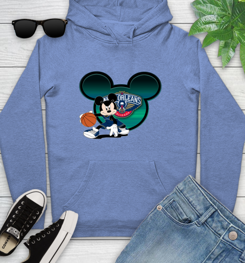NBA New Orleans Pelicans Mickey Mouse Disney Basketball Youth Hoodie 12