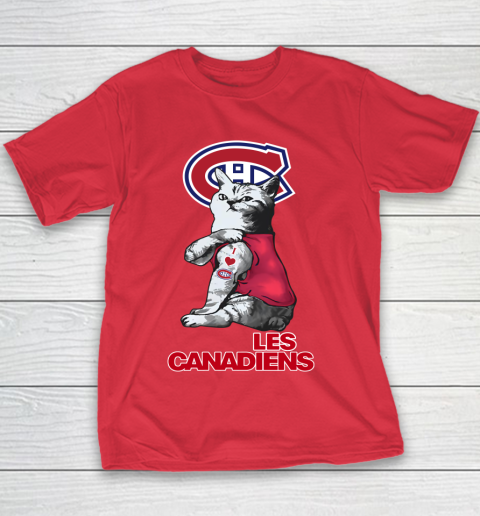 NHL My Cat Loves Montreal Canadiens Hockey Youth T-Shirt 7