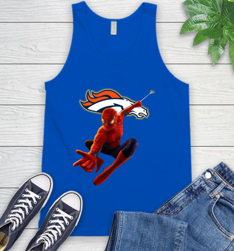 NFL Spider Man Avengers Endgame Football Denver Broncos Tank Top 5