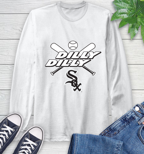 MLB Chicago White Sox Dilly Dilly Baseball Sports Long Sleeve T-Shirt
