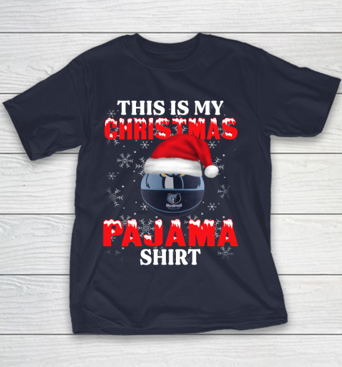 Memphis Grizzlies This Is My Christmas Pajama Shirt NBA Youth T-Shirt 2