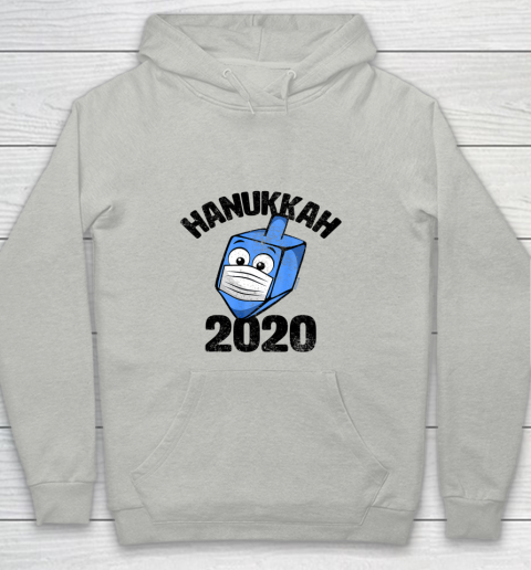 Funny Hanukkah 2020 Dreidel Wearing Face Mask Graphic Youth Hoodie