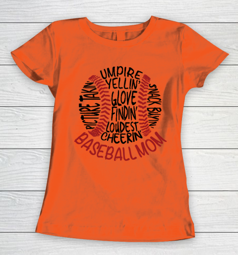 Mother's Day Funny Gift Ideas Apparel  Baseball Mom 2 T Shirt Women's T-Shirt 2