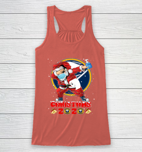 Buffalo Sabres Funny Santa Claus Dabbing Christmas 2020 NHL Racerback Tank 3