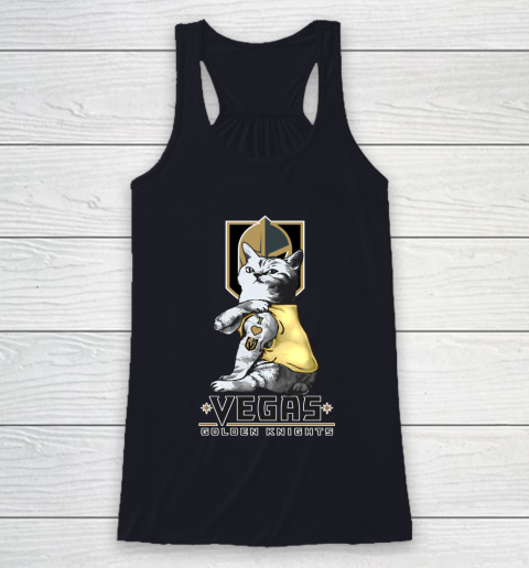 NHL My Cat Loves Vegas Golden Knights Hockey Racerback Tank 7
