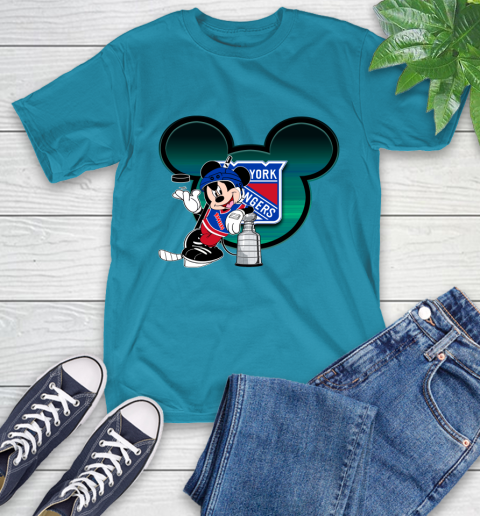 NHL New York Rangers Stanley Cup Mickey Mouse Disney Hockey T Shirt T-Shirt 8