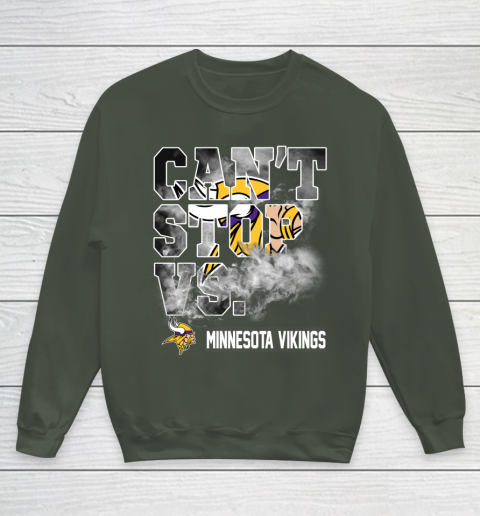 NFL Minnesota Vikings Can't Stop Vs Youth Sweatshirt 8