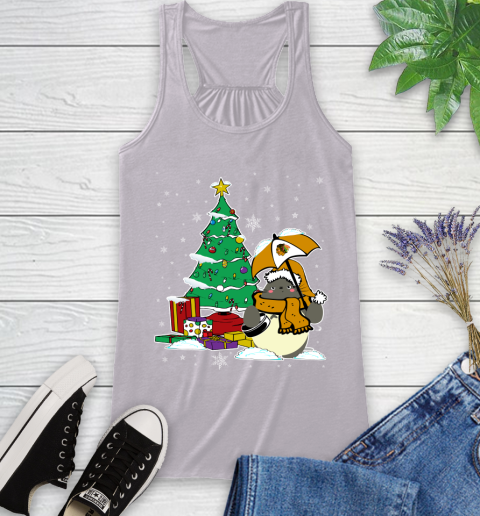 Chicago Blackhawks NHL Hockey Cute Tonari No Totoro Christmas Sports Racerback Tank 4