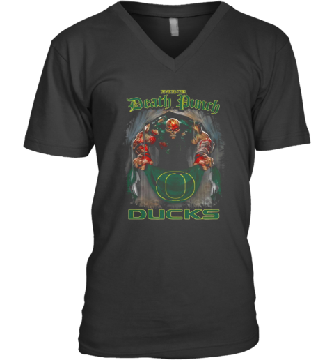 Five Finger Death Punch Ducks V-Neck T-Shirt