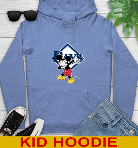 Tampa Bay Rays MLB Baseball Dabbing Mickey Disney Sports Youth Hoodie 12
