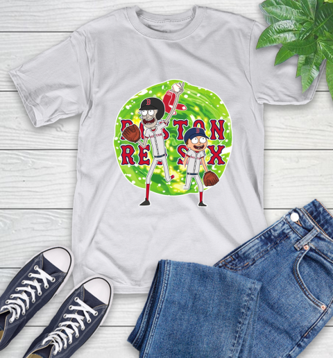 MLB Boston Red Sox Rick And Morty Baseball Sports T-Shirt - Image 13