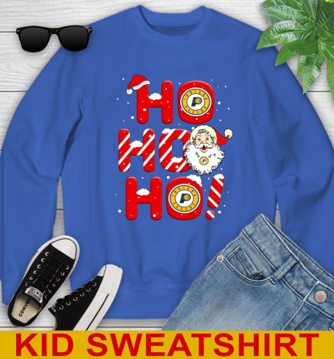 Indiana Pacers NBA Basketball Ho Ho Ho Santa Claus Merry Christmas Shirt Youth Sweatshirt 6