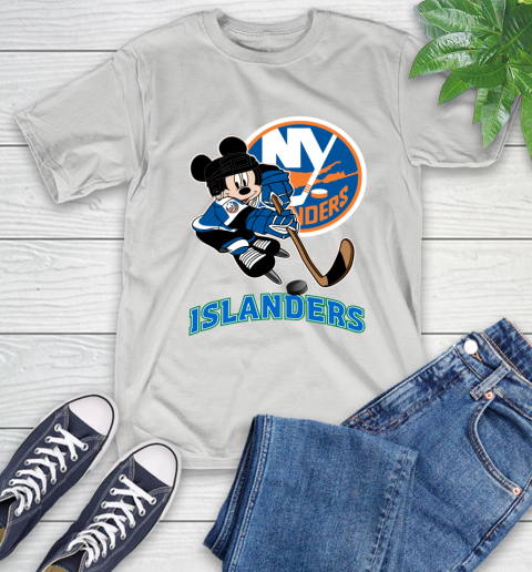 NHL New York Islanders Mickey Mouse Disney Hockey T Shirt T-Shirt
