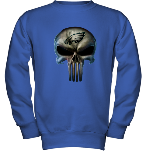 Minnesota Vikings NFL Football Punisher Skull Sports Long Sleeve T-Shirt