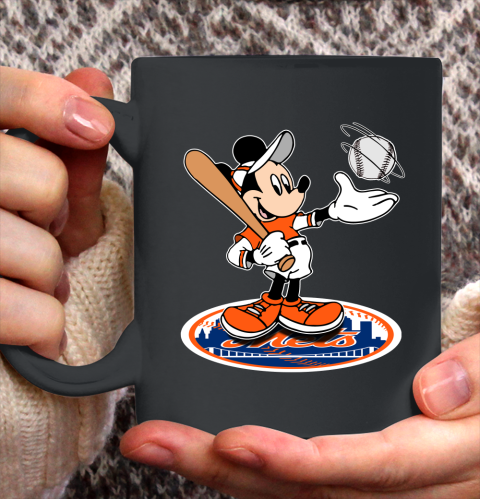 MLB Baseball New York Mets Cheerful Mickey Disney Shirt Ceramic Mug 11oz