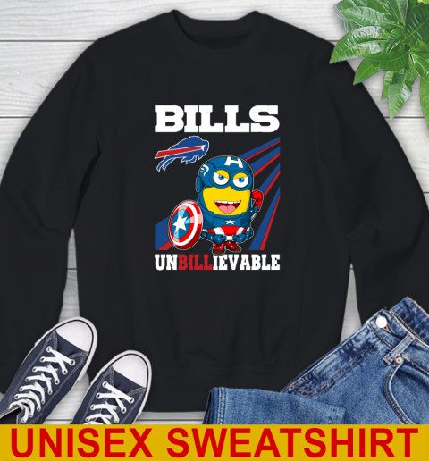 NFL Football Buffalo Bills Captain America Marvel Avengers Minion Shirt Sweatshirt