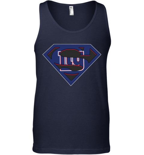 NFL New York Giants LOGO Superman pvzu nfl new york giants logo superman unisex tank 17 front navy