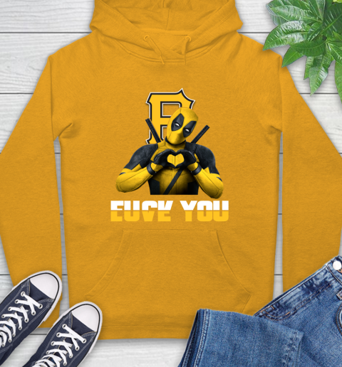 MLB Pittsburgh Pirates Deadpool Love You Fuck You Baseball Sports Hoodie 2
