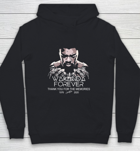 Rip Wakanda 1976 2020 forever thank you for the memories signature Youth Hoodie