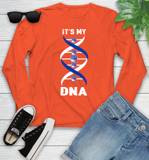 New York Rangers NHL Hockey It's My DNA Sports Youth Long Sleeve 3