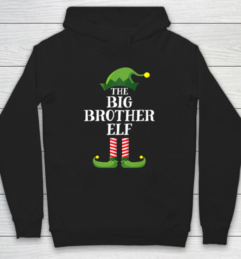 Big Brother Elf Matching Family Group Christmas Party Pajama Hoodie