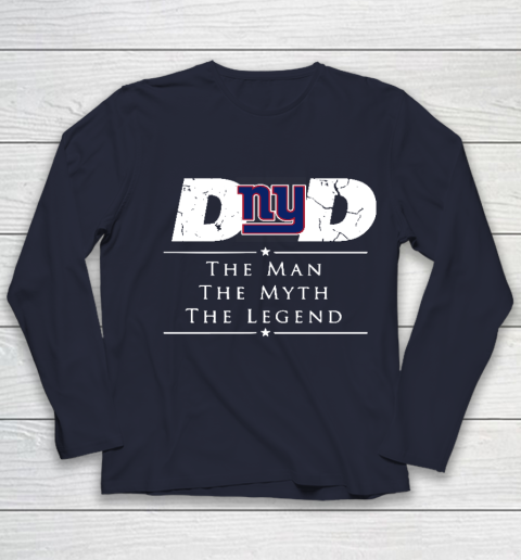 New York Giants NFL Football Dad The Man The Myth The Legend Youth Long Sleeve 2