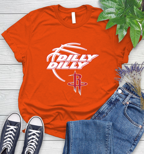NBA Houston Rockets Dilly Dilly Basketball Sports Women's T-Shirt 4