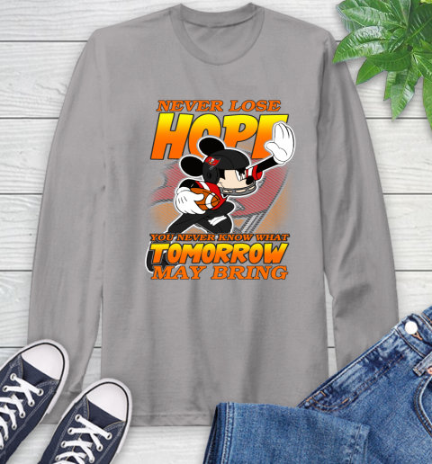 Tampa Bay Buccaneers NFL Football Mickey Disney Never Lose Hope Long Sleeve T-Shirt 6