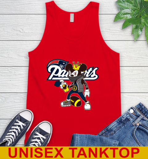 New England Patriots NFL Football Mickey Peace Sign Sports Tank Top 6