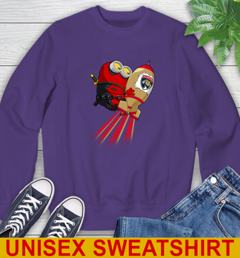 NHL Hockey Florida Panthers Deadpool Minion Marvel Shirt Sweatshirt 4