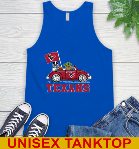 NFL Football Houston Texans Darth Vader Baby Yoda Driving Star Wars Shirt Tank Top 5