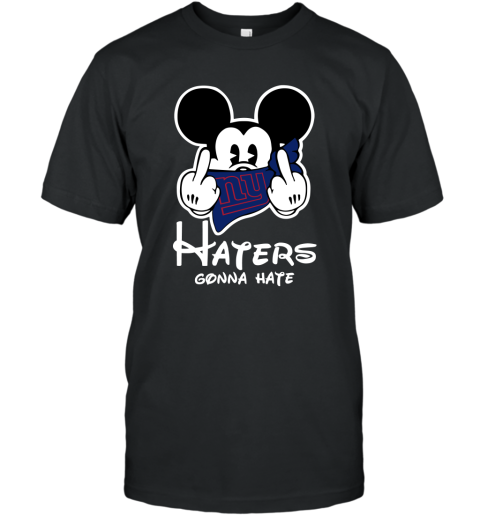 NFL New York Giants Haters Gonna Hate Mickey Mouse Disney Football T Shirt