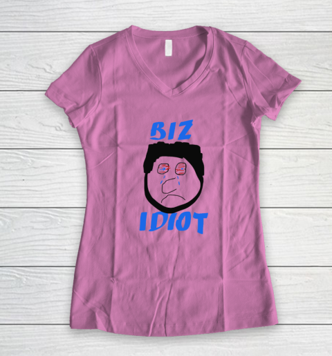 Paul Bissonnette Biz Idiot Women's V-Neck T-Shirt 6