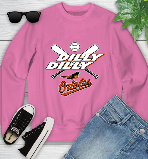 MLB Baltimore Orioles Dilly Dilly Baseball Sports Youth Sweatshirt 7